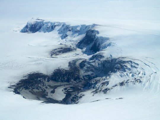 Click to enlarge Grímsvötn Volcano is a subglacial volcano situated near the centre of the Vatnajokull ice cap.