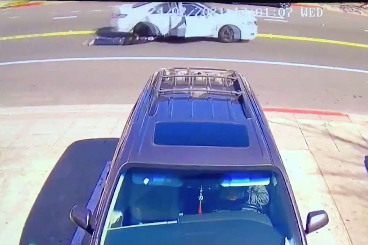 woman dragged car oakland