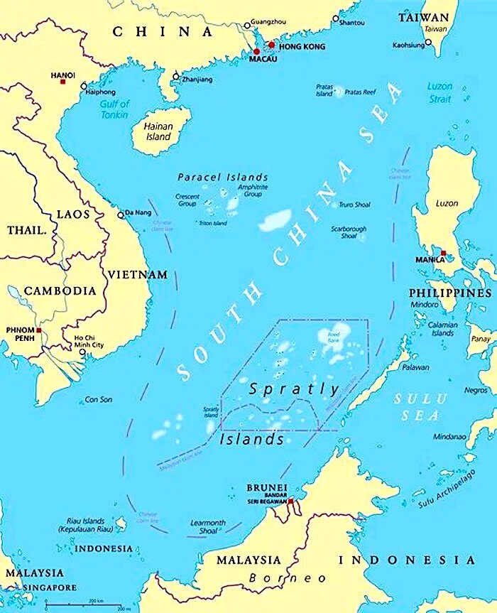S. China Sea map