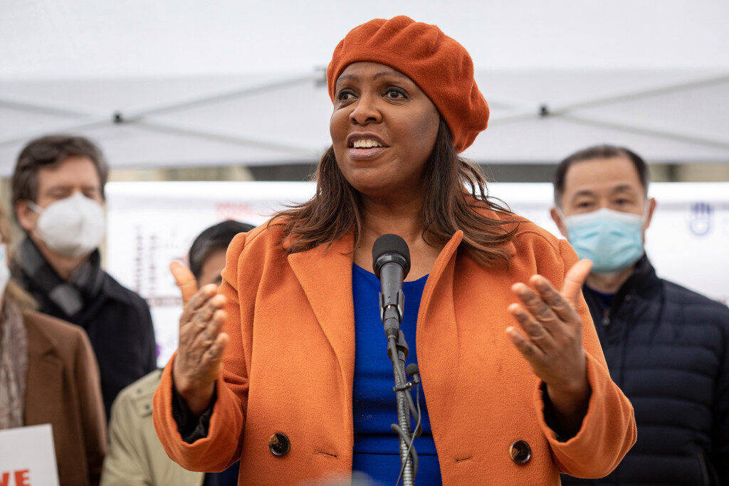 Click to enlarge Letitia James