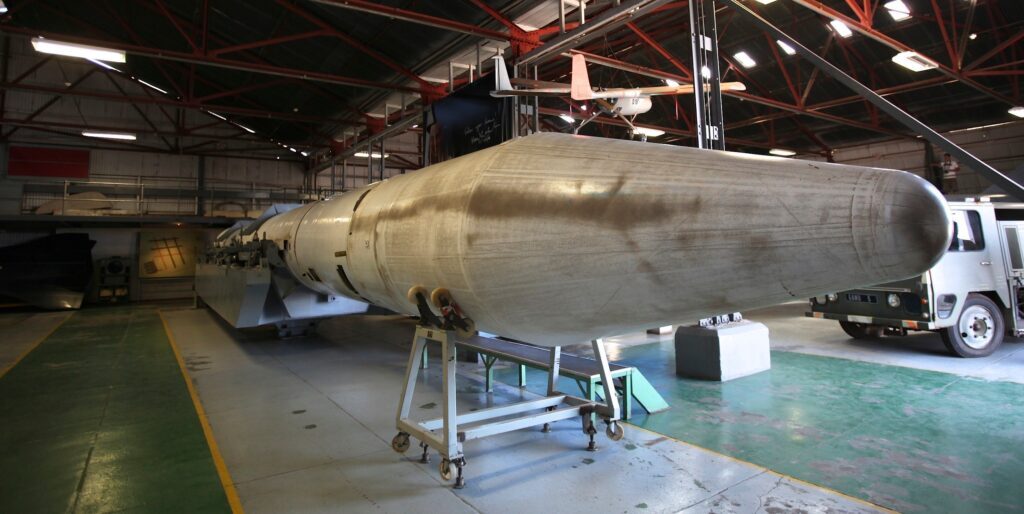 Click to enlarge A South African nuke in storage