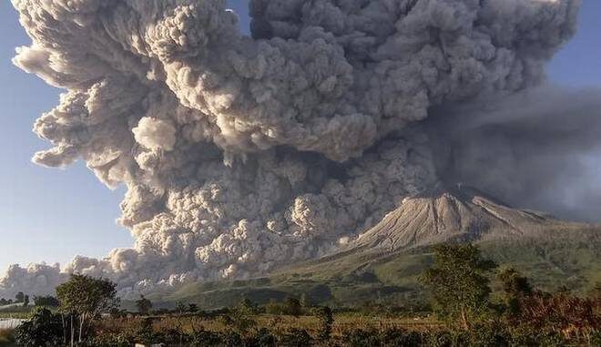 Mount Sinabung volcano