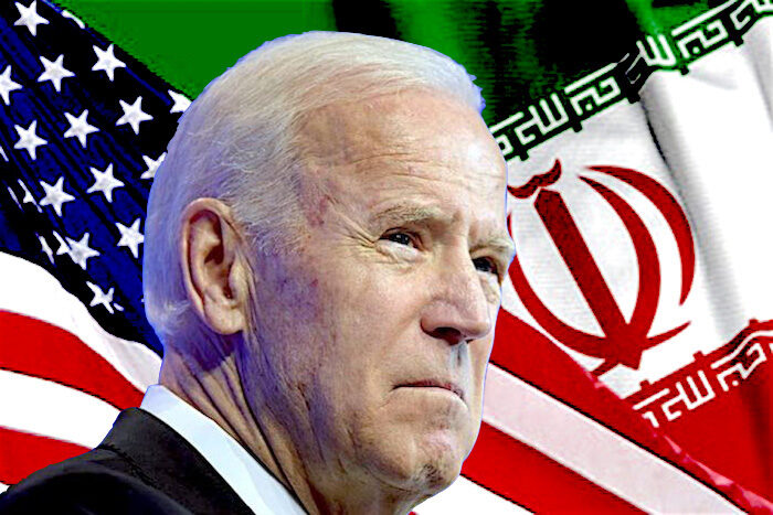 Biden and flags