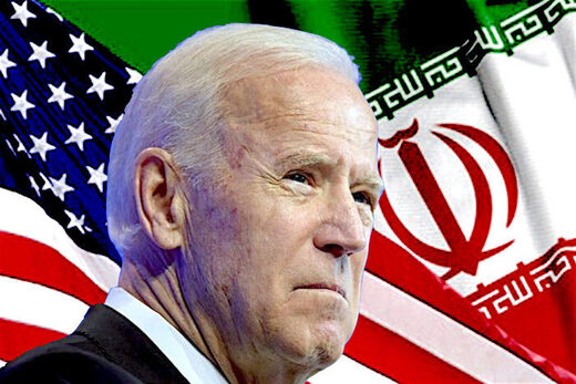 Biden and flags