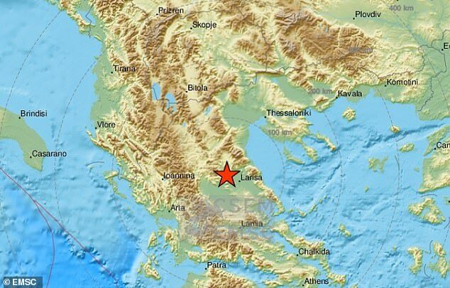 Greece was shaken by an earthquake today which sent locals onto the streets in Larissa and was felt as far away as Athens