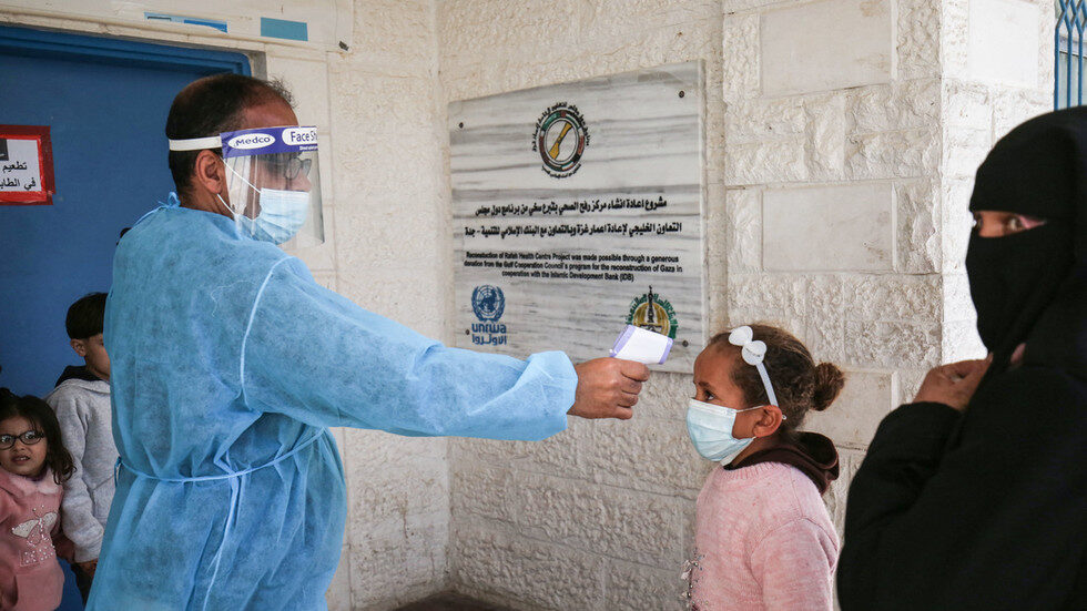 gaza health worker child covid