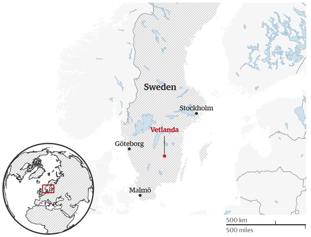 Click to enlarge Map Sweden