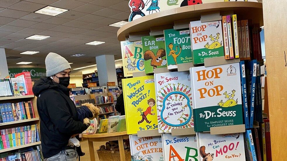 Click to enlarge seuss books on display
