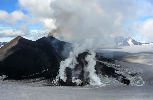 Click to enlarge Veniaminof Volcano near Perryville, Alaska