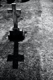 graveyard headstone cross