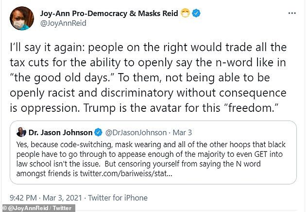 Click to enlarge Joy Reid Tweet