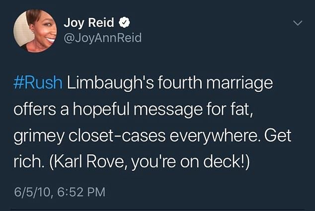 Joy Reid  on Rush Limbaugh