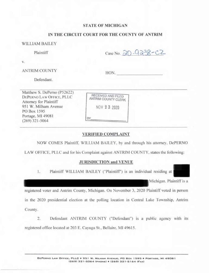 Click to enlarge antrim county election fraud lawsuit