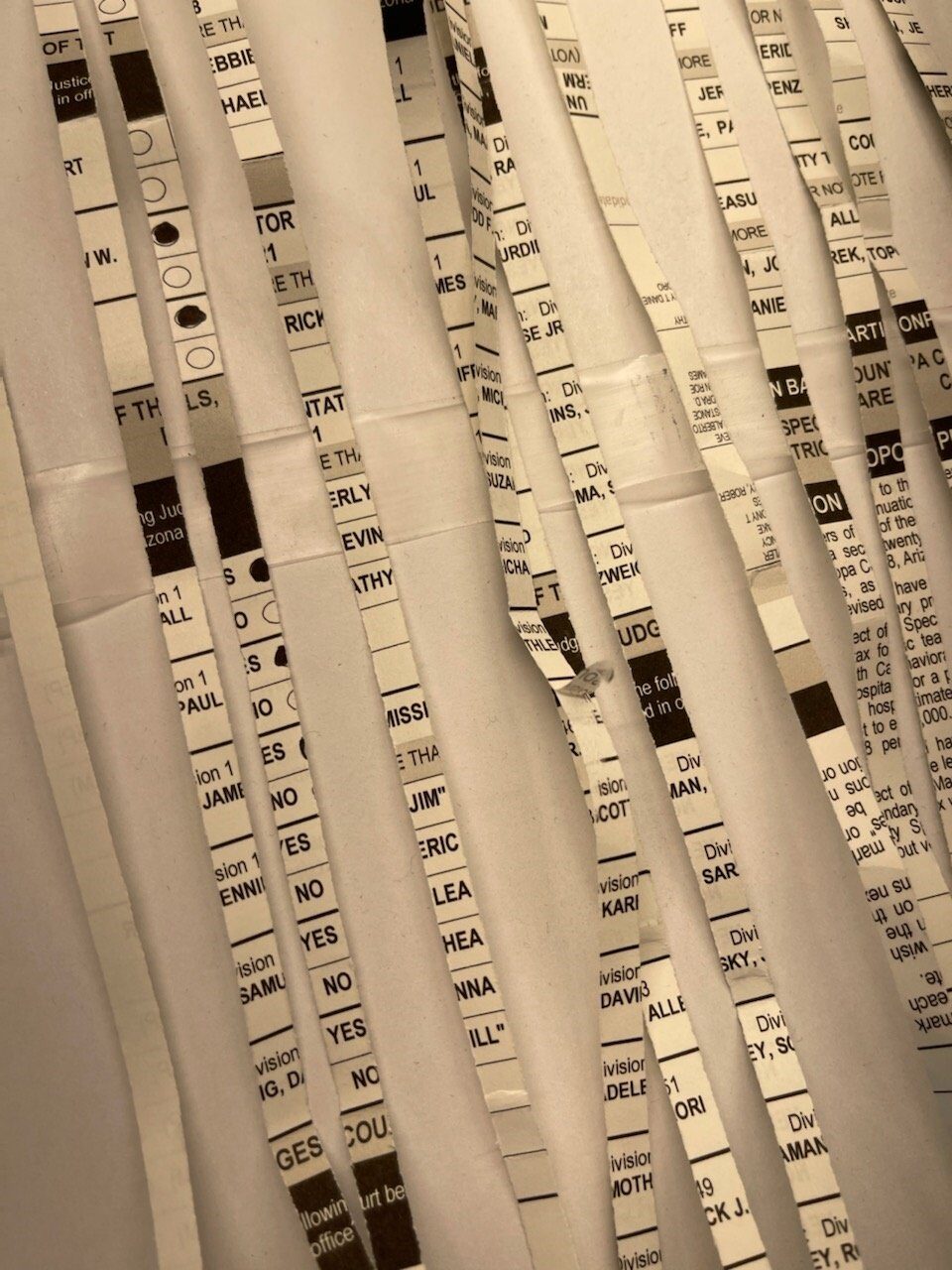 shredded ballots maricopa county