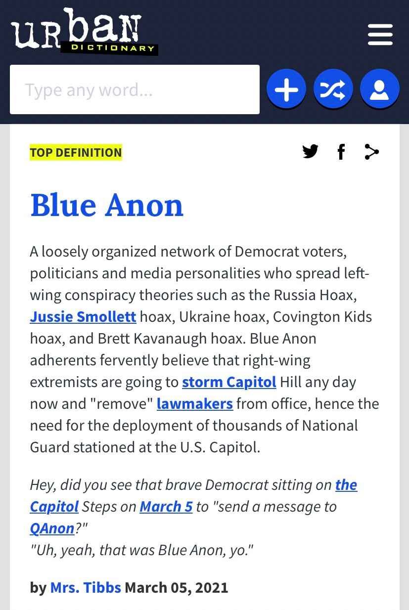 blue anon urban dictionary
