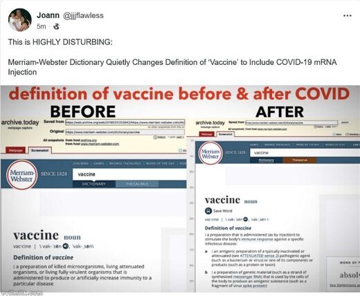 merriam-webster vaccine