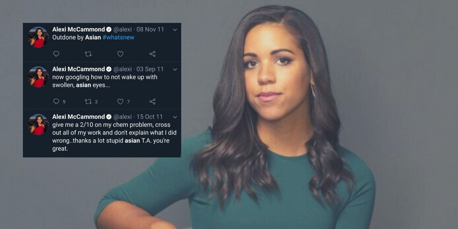 Click to enlarge Alexi McCammond Anti-Asian tweets