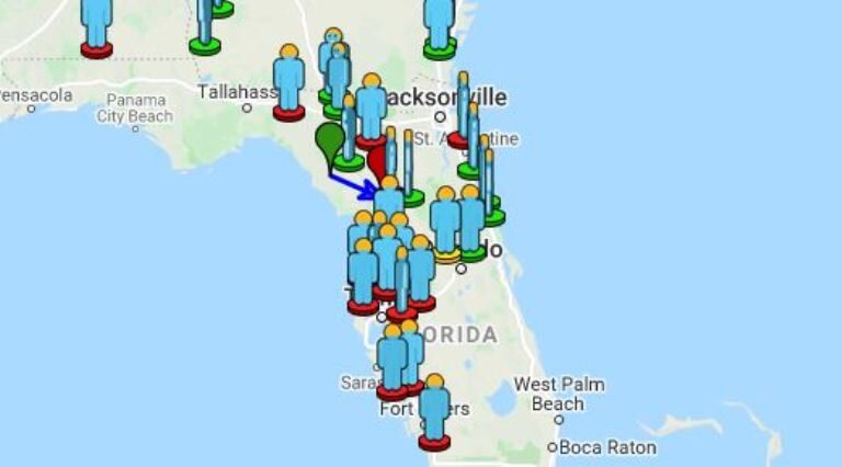 Event 1407-2021 observers map