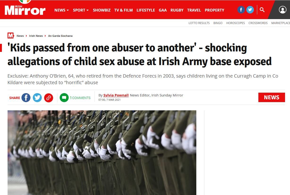 Click to enlarge irish army pedophilia