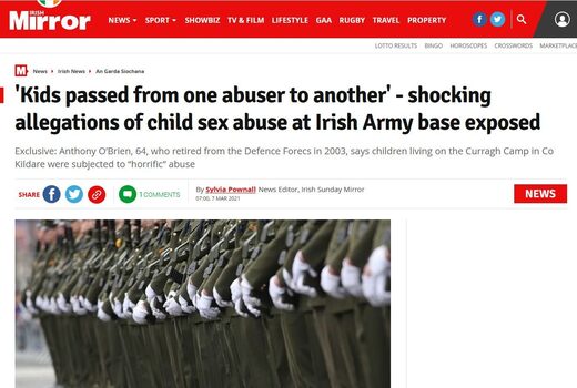 irish army pedophilia