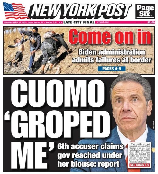 Click to enlarge NYP frontpage