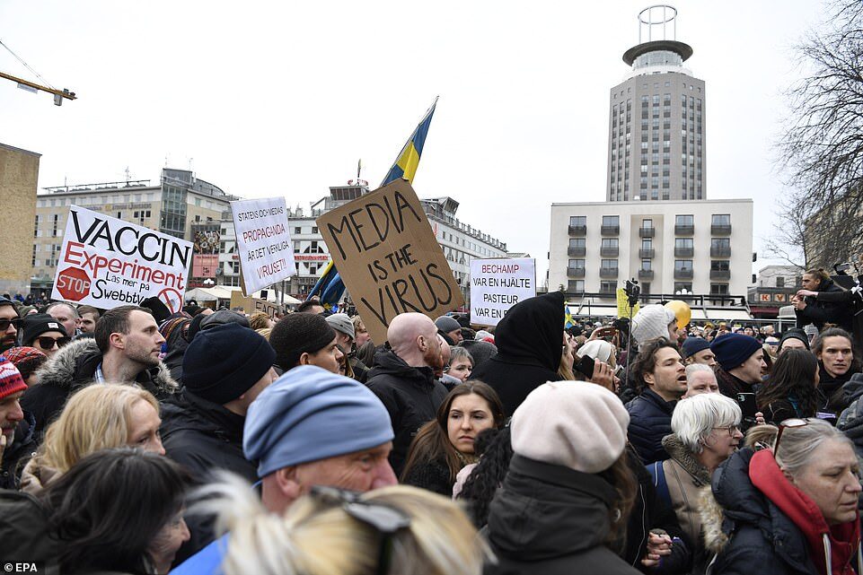 Click to enlarge Sweden protest