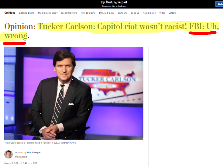 Tucker carlson capitol riot