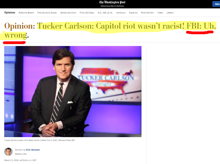 Click to enlarge Tucker carlson capitol riot