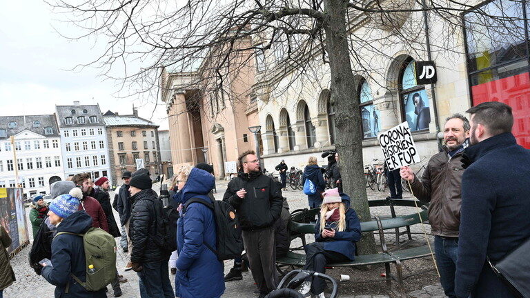 Denmark lockdown protest