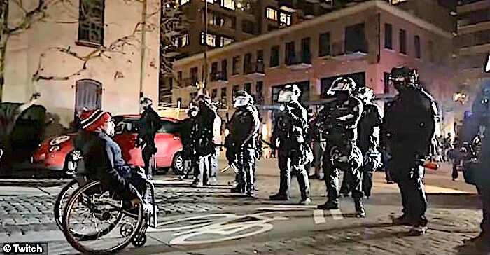 Click to enlarge Police riot gear
