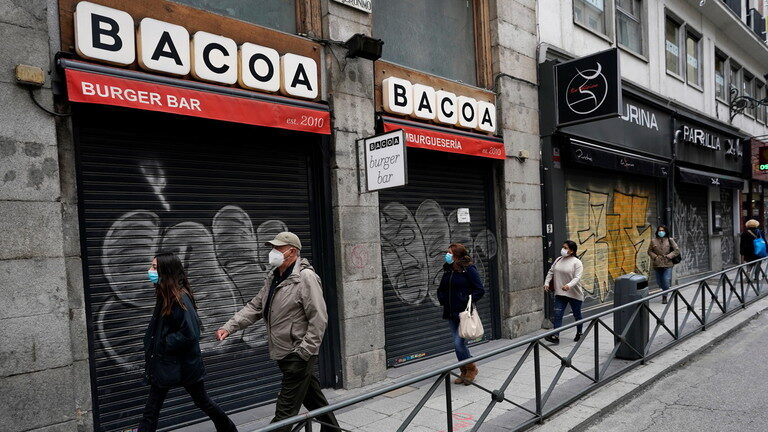 Click to enlarge Spain lockdown