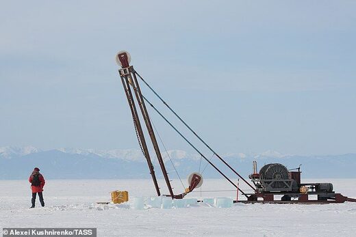 Click to enlarge lake baikal neutrino dectector