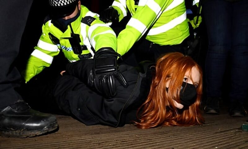 police brutality clapham protest evarard