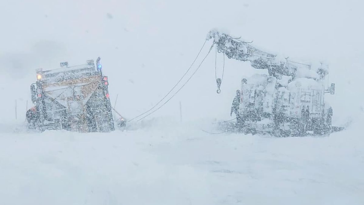 Click to enlarge Wyoming Highway Patrol continues to respond to calls for stranded motorists during the March 13-14 storm.