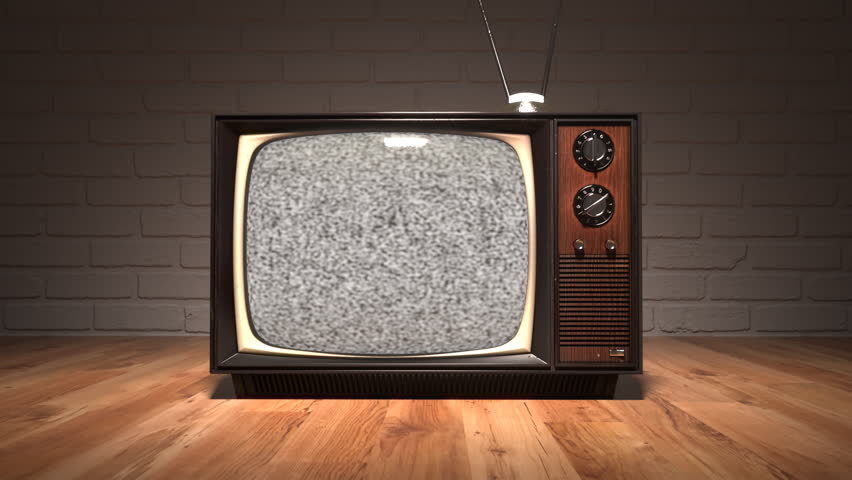 vintage television static