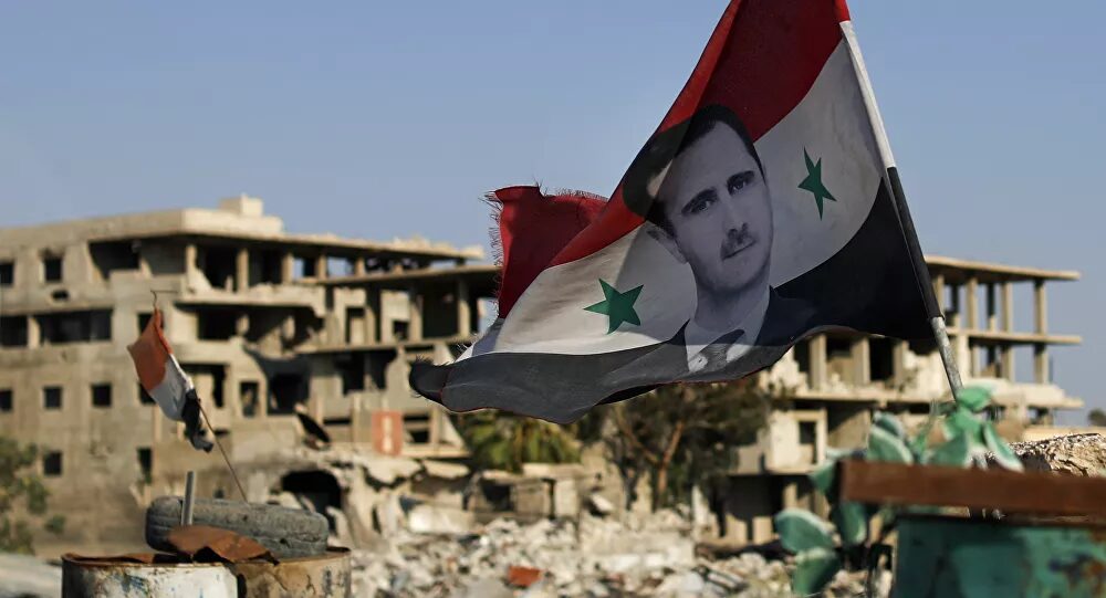 Click to enlarge syria assad flag