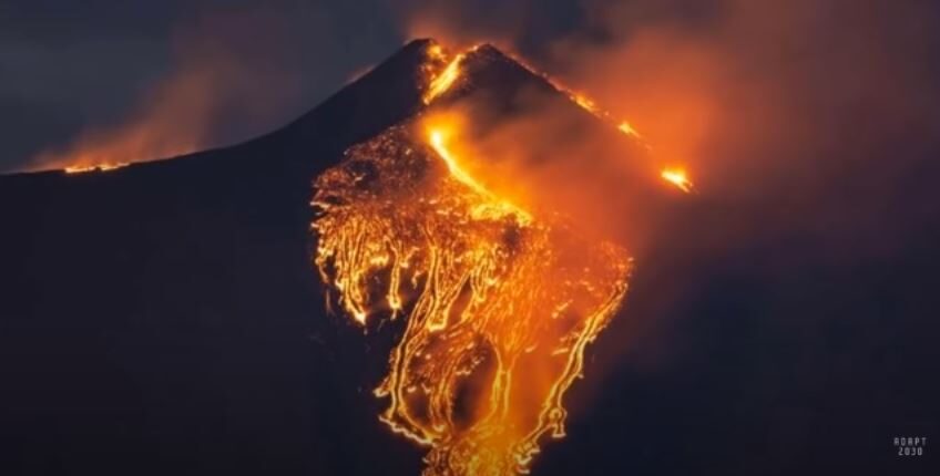 Etna lava flow