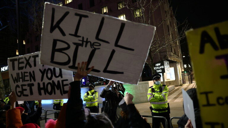 protest police london