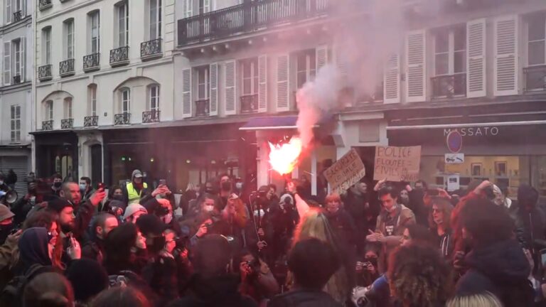 protest paris police