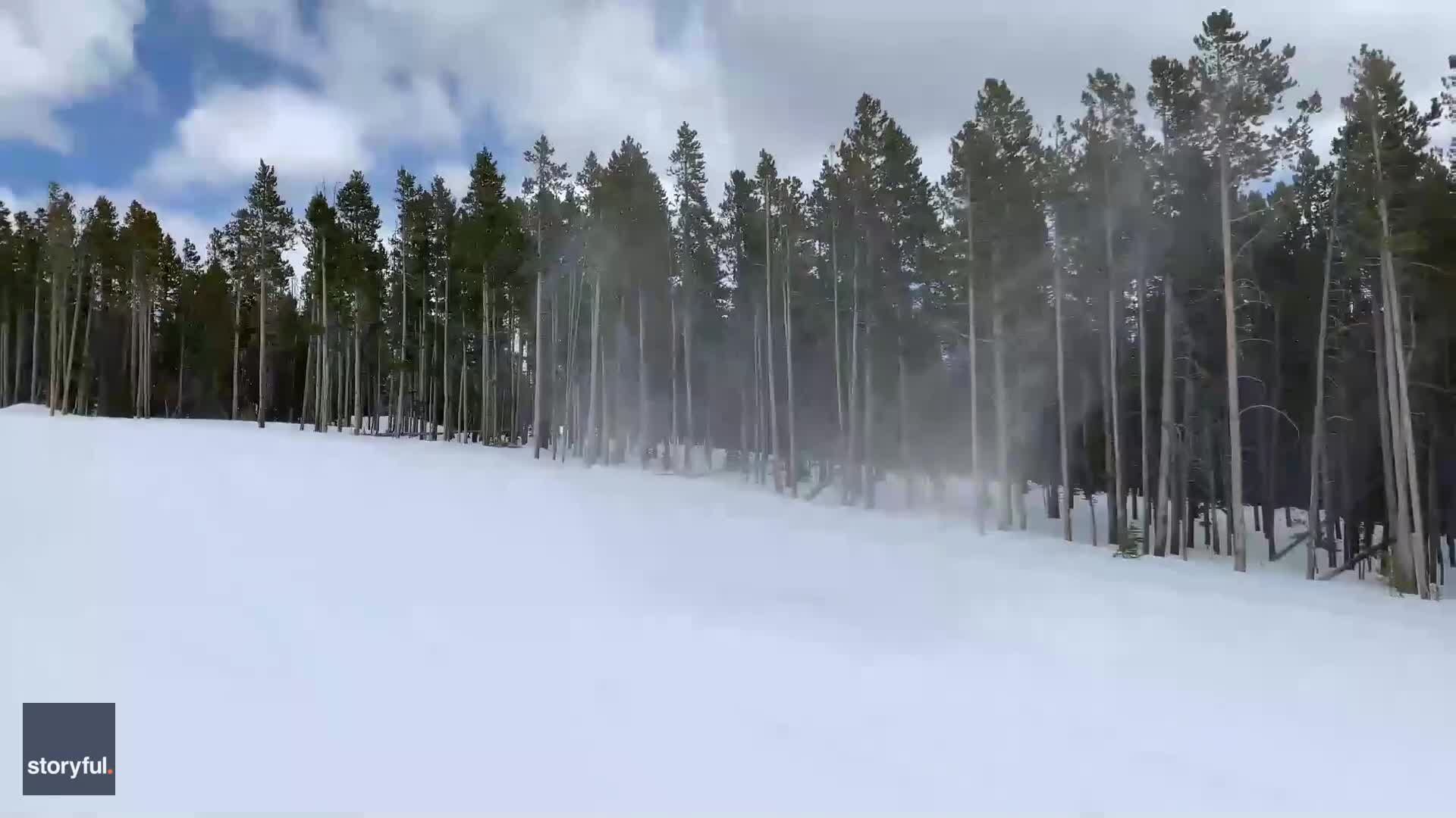 snow tornado