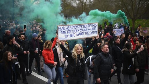 lockdown protest london