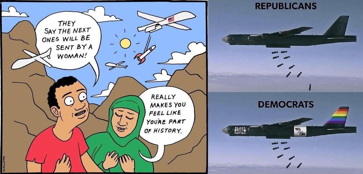 Click to enlarge woke bombing lgbt feminism