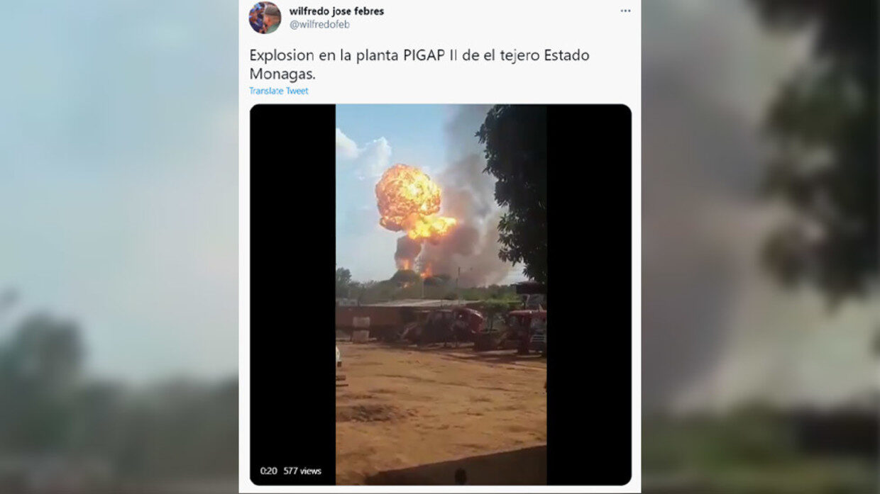 Click to enlarge explosion venezuela