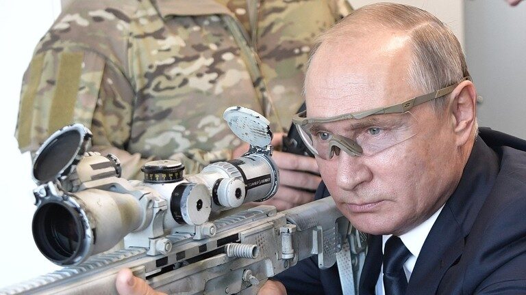 Putin gun range sniper rifle
