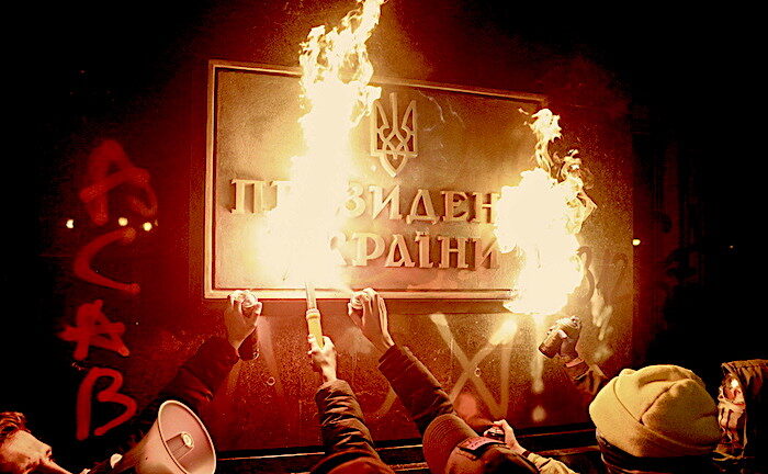 Fire Ukraine plaque