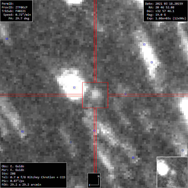 Click to enlarge Comet C/2021 D2 ZTF