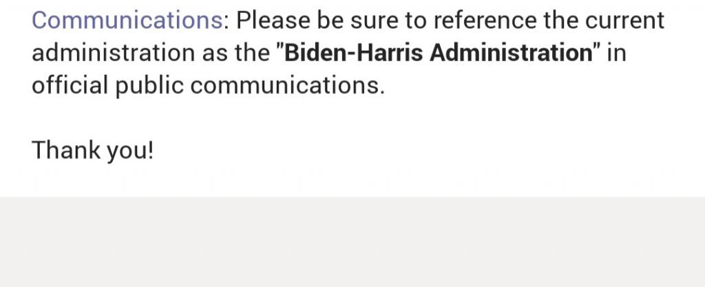 Click to enlarge biden harris admin