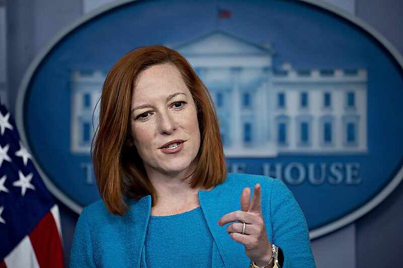 Click to enlarge Jen Psaki hunter press conference white house