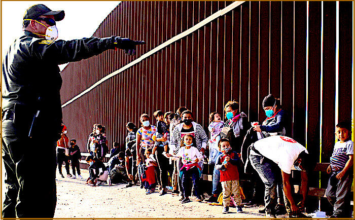 Click to enlarge Migrants at the border