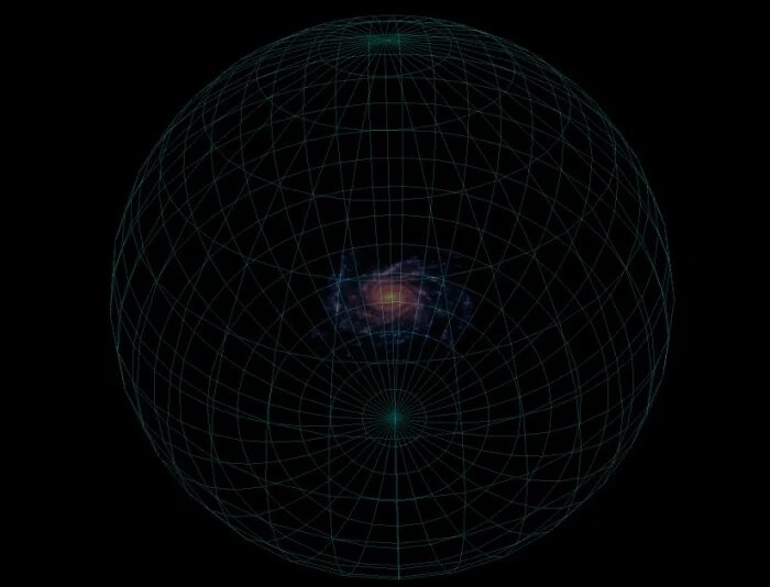 Schematic diagram of our galaxy's dark matter halo